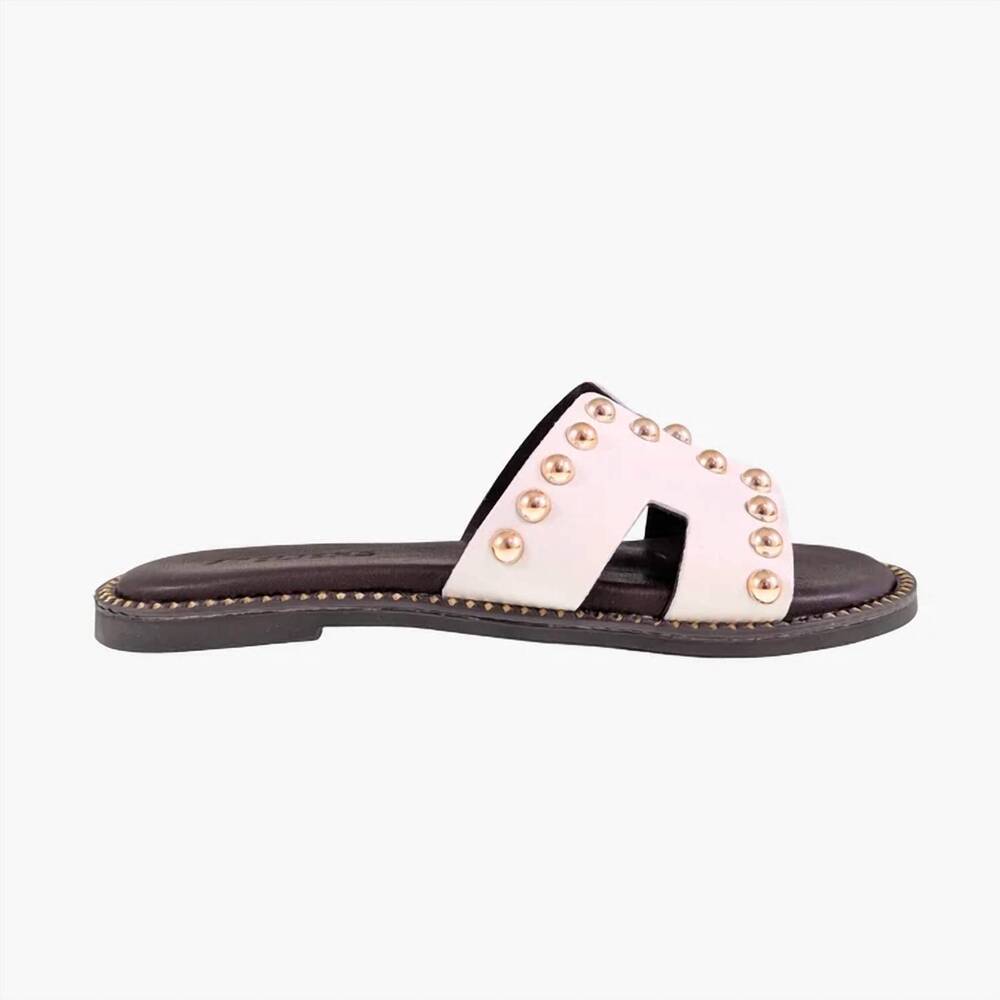 NEW ATELIERS women's follie slide sandals in off white